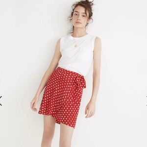 Madewell Wrap Mini Skirt in Bandana Flower ❤️ NWT